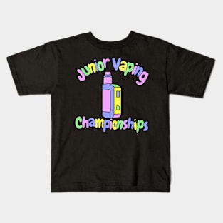 Junior vaping championships gen z satire meme joke Kids T-Shirt